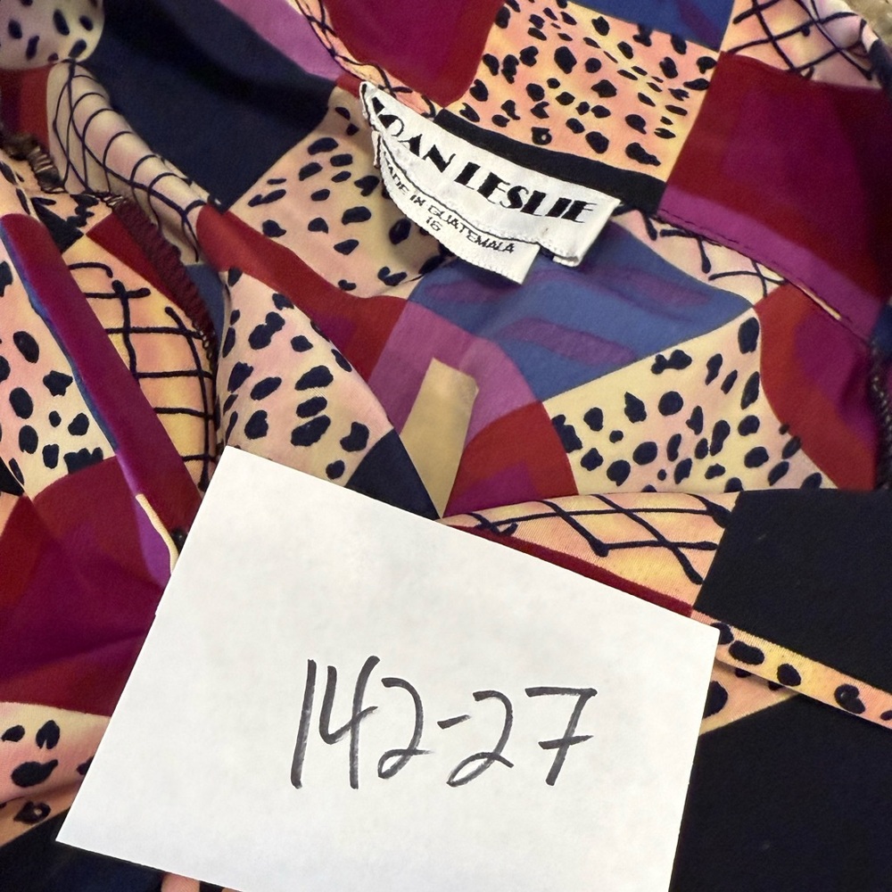 Joan Leslie patchwork & leopard print long sleeve… - image 11